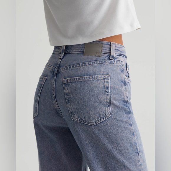 NEW AG Clove Relaxed Vintage Straight Jeans Moonwash Illusion Size 27 - Picture 4 of 12